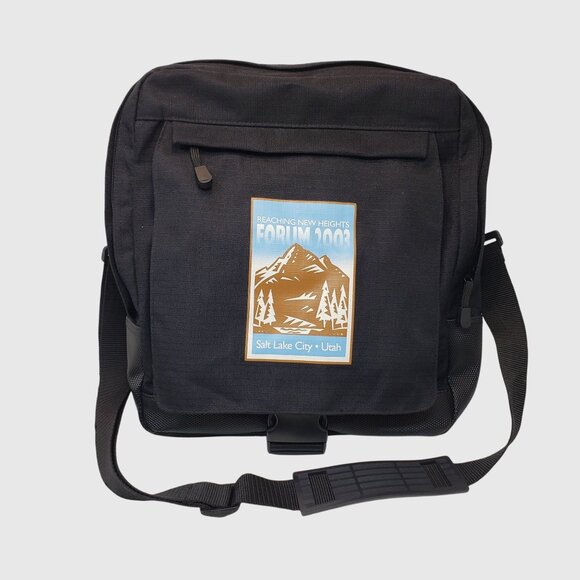 Vintage 2003 Forum Conference Shoulder Bag Salt Lake City Utah Messenger Bag - Picture 1 of 12